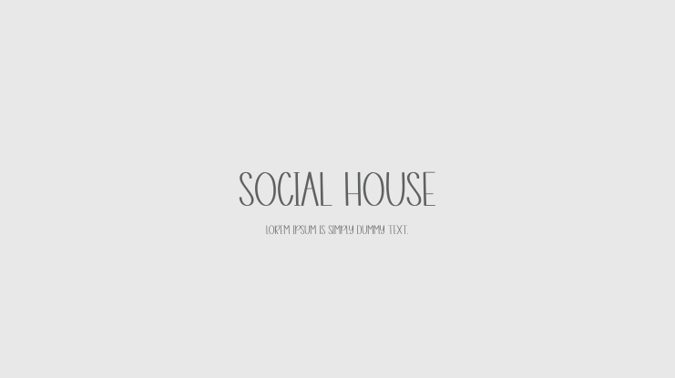 Social House Font
