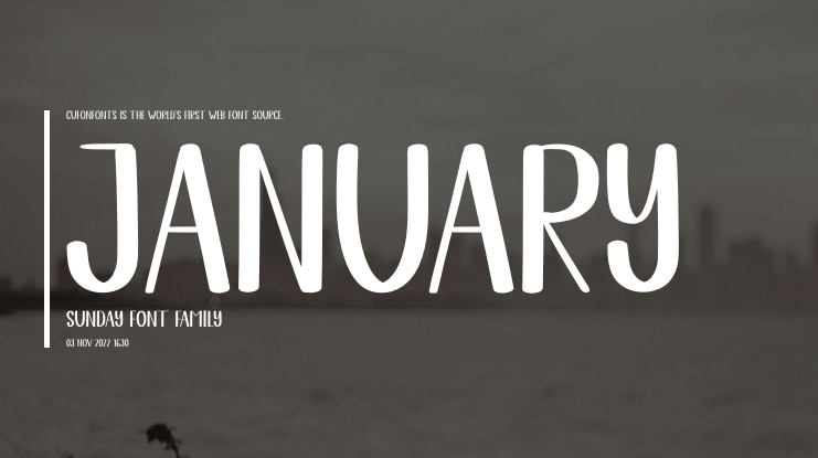January Sunday Font