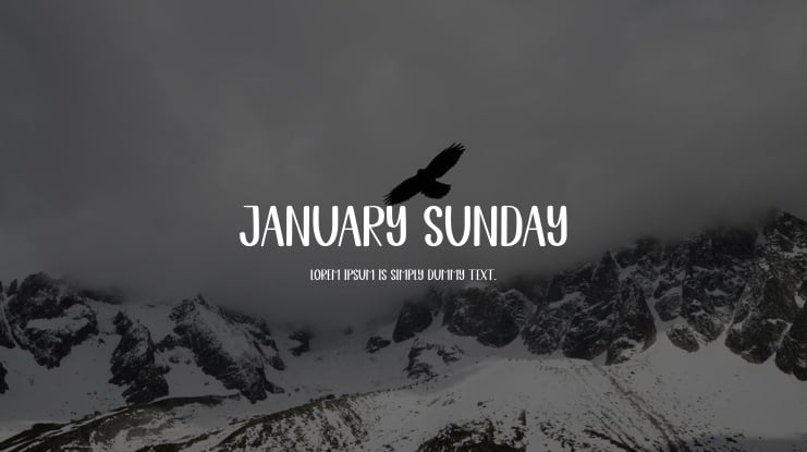 January Sunday Font