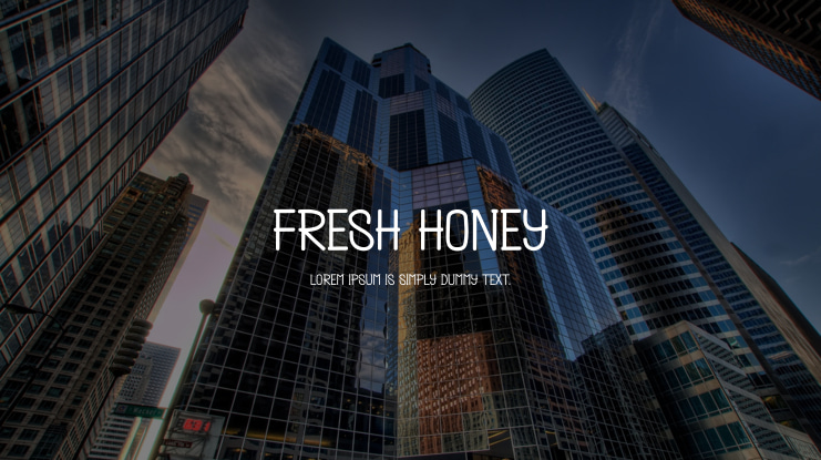 Fresh Honey Font