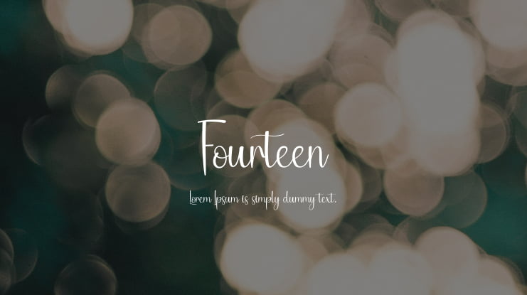 Fourteen Font
