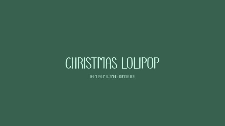 Christmas Lolipop Font