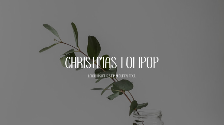 Christmas Lolipop Font