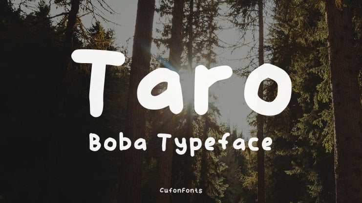 Taro Boba Font