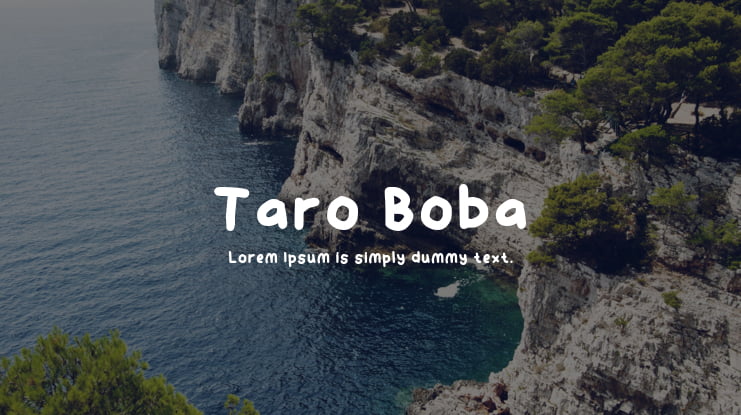 Taro Boba Font