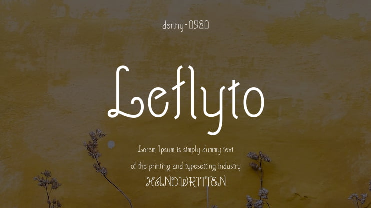 Leflyto Font