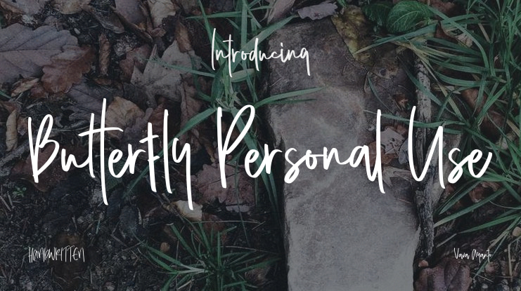 Butterfly Personal Use Font