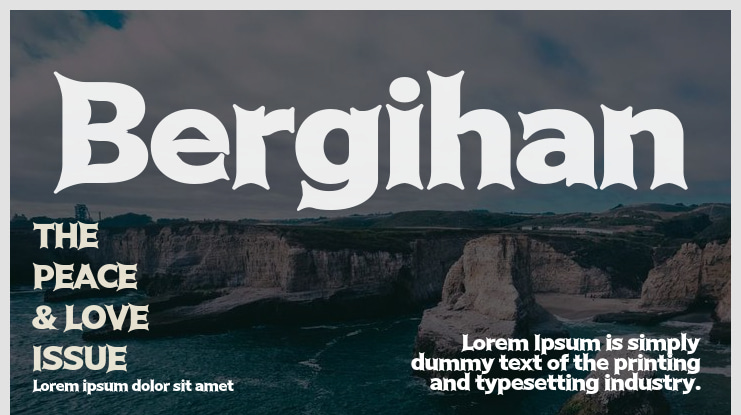 Bergihan Font Family