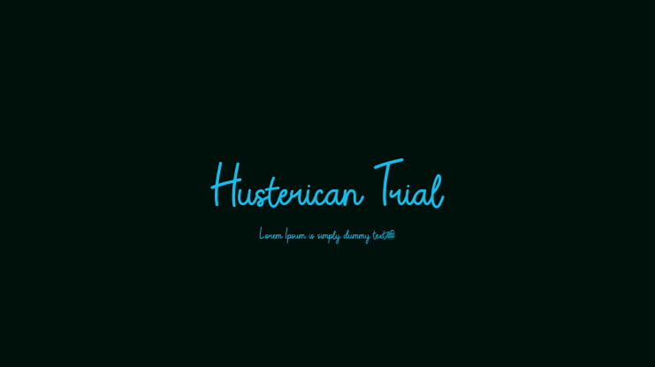 Husterican Trial Font