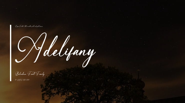 Adelifany Belindara Font