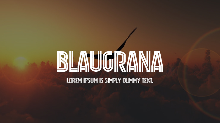 Blaugrana Font
