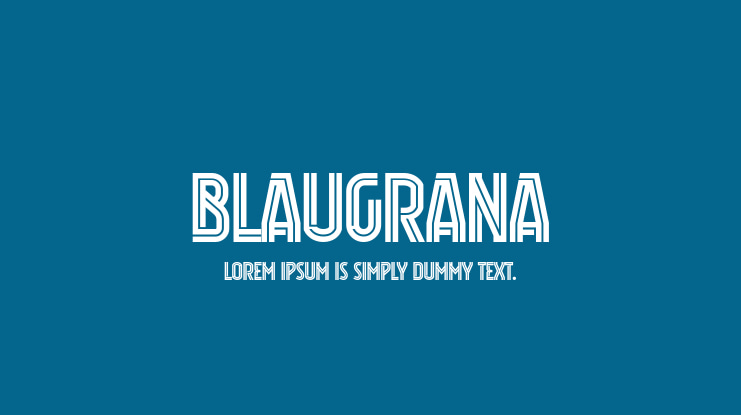Blaugrana Font