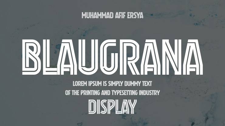 Blaugrana Font