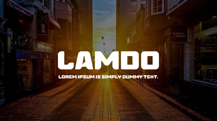 Lamdo Font