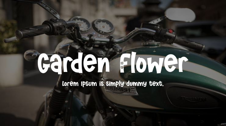 Garden Flower Font