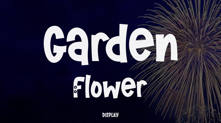 Garden Flower Font