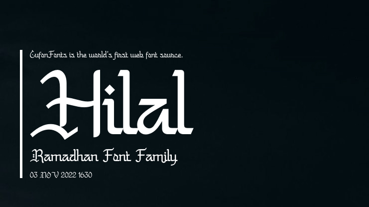 Hilal Ramadhan Font