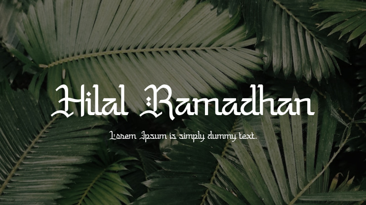 Hilal Ramadhan Font
