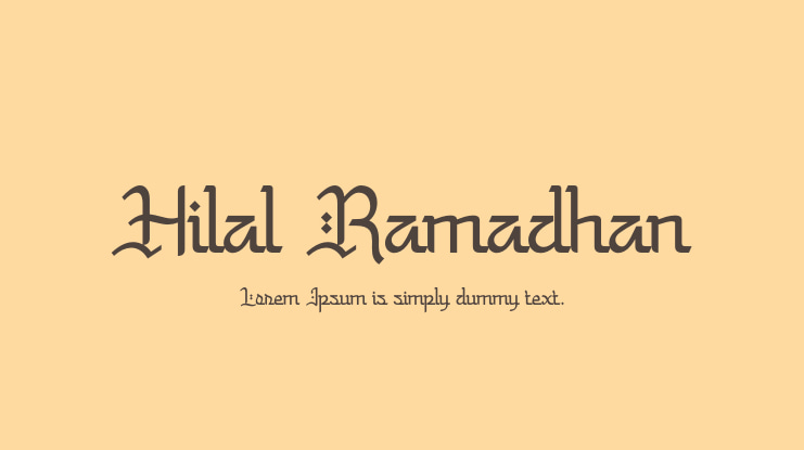 Hilal Ramadhan Font