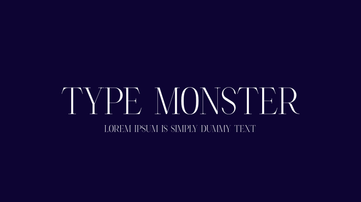 Type Monster Font
