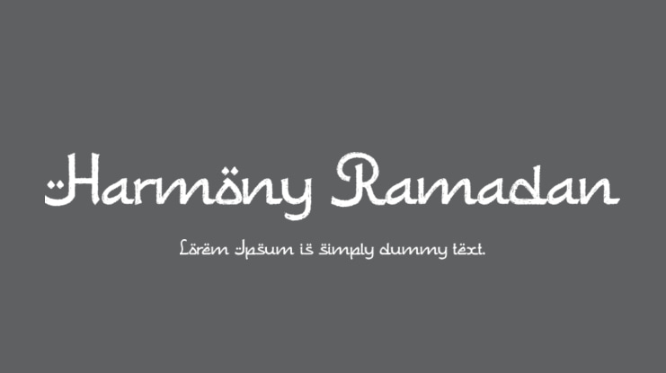 Harmony Ramadan Font