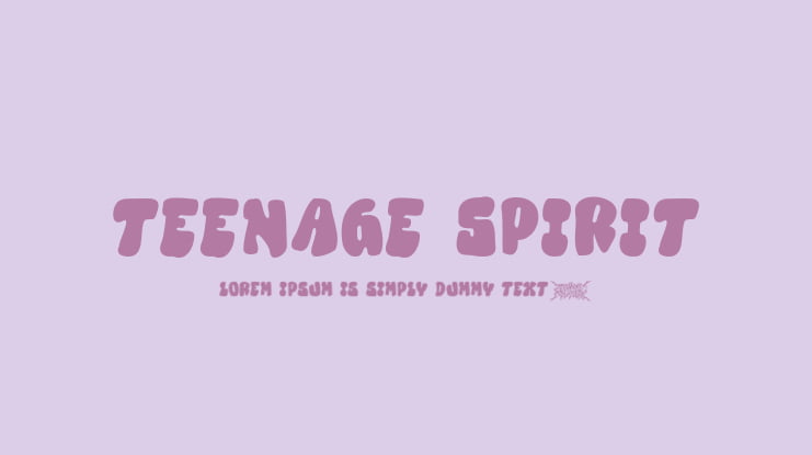 Teenage Spirit Font