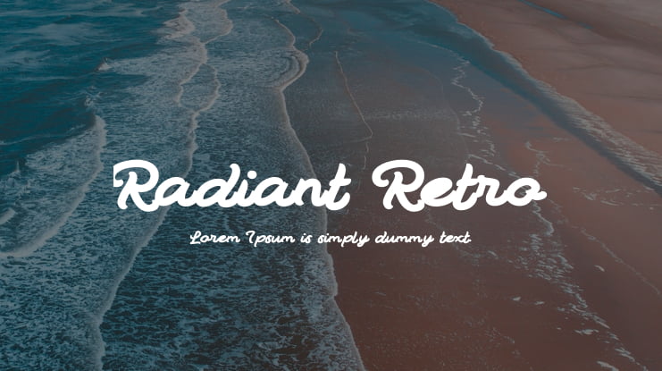 Radiant Retro Font