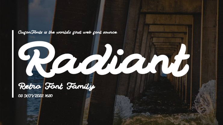 Radiant Retro Font