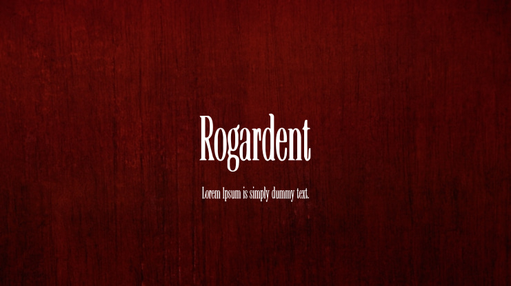 Rogardent Font Family