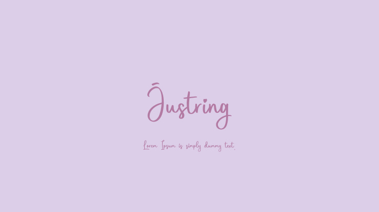 Justring Font