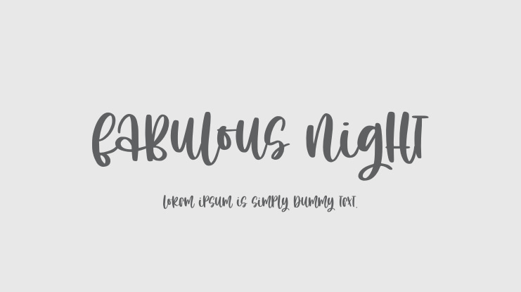 Fabulous Night Font