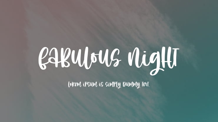 Fabulous Night Font
