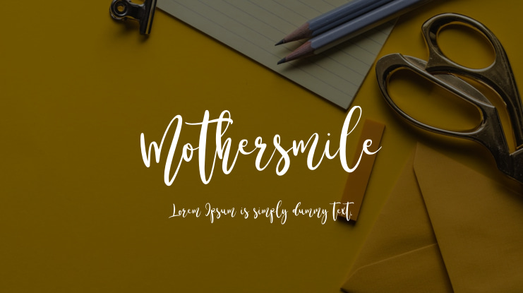 Mothersmile Font