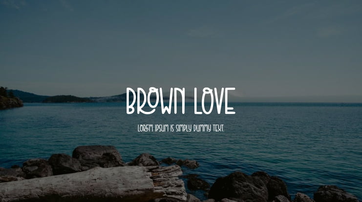 Brown Love Font