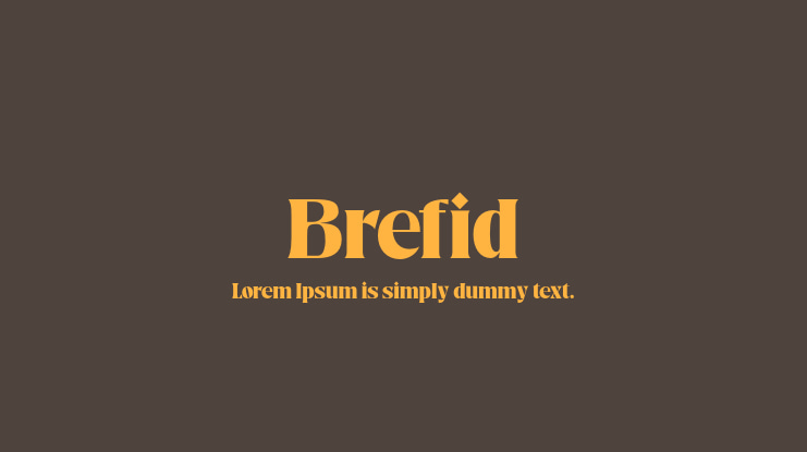 Brefid Font