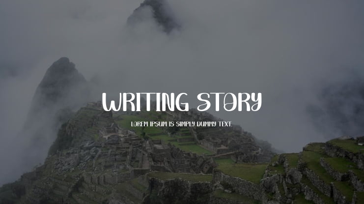 Writing Story Font