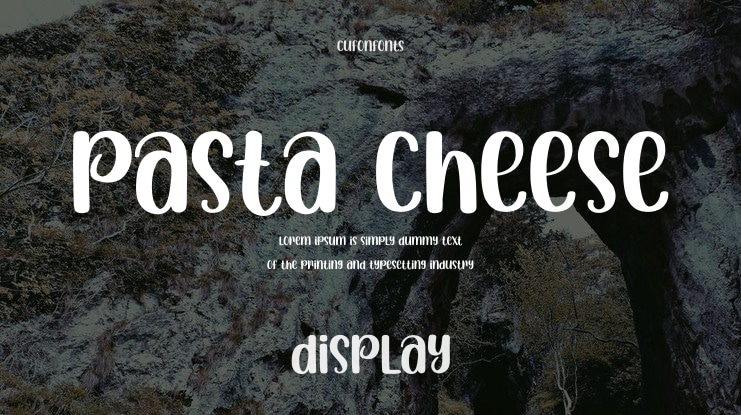 Pasta Cheese Font