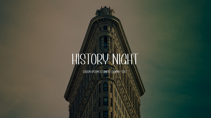 History Night Font