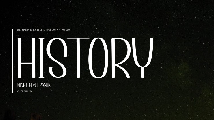 History Night Font