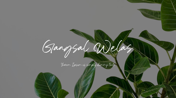 Gangsal Welas Font