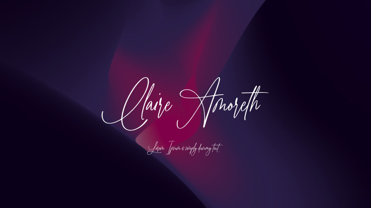 Claire Amoreth Font