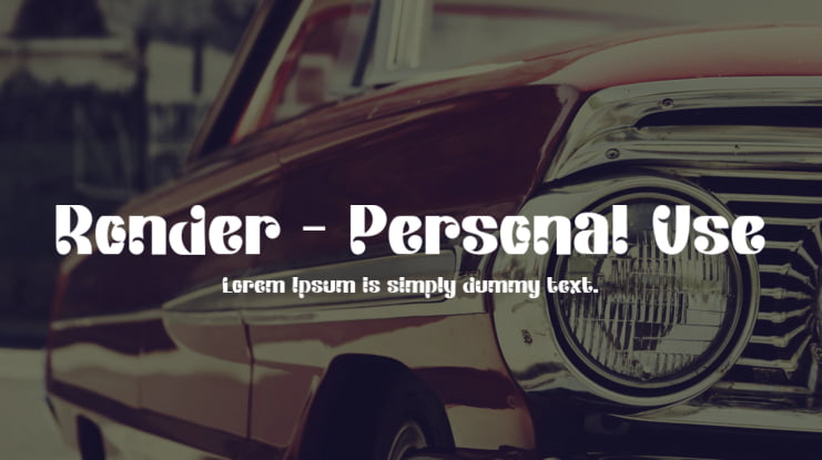 Ronder - Personal Use Font