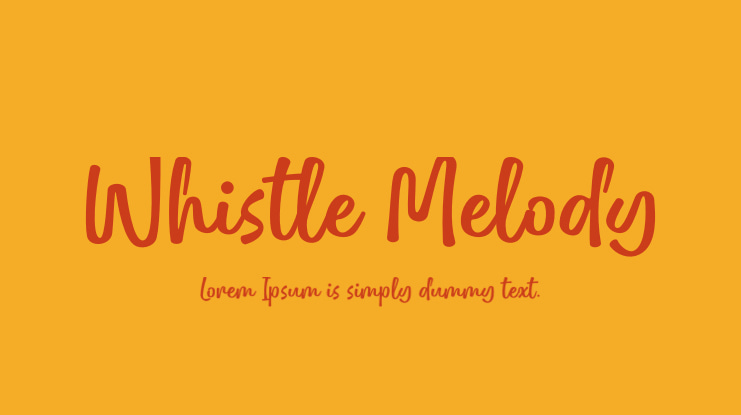 Whistle Melody Font