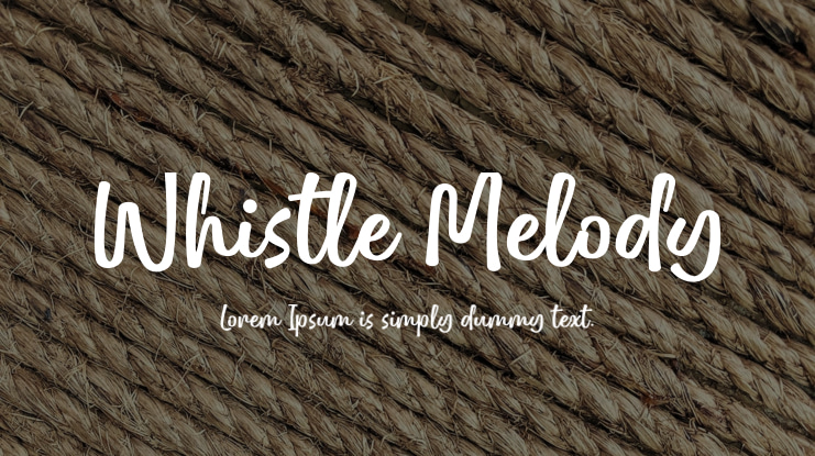 Whistle Melody Font