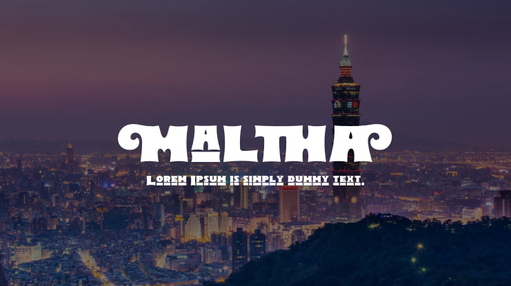 Maltha Font