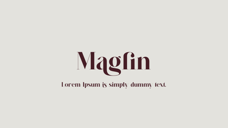Maglin Font