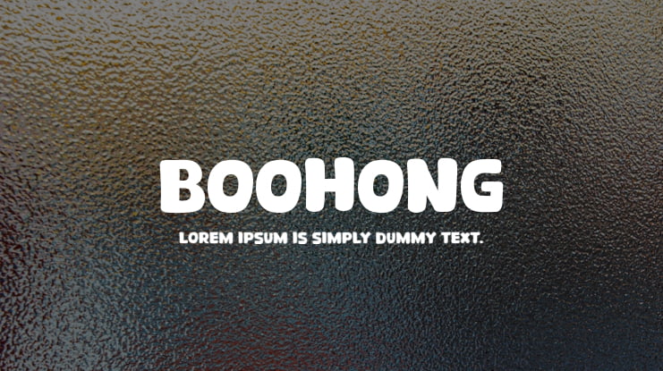Boohong Font