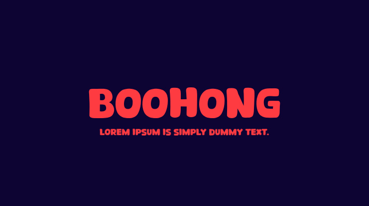 Boohong Font