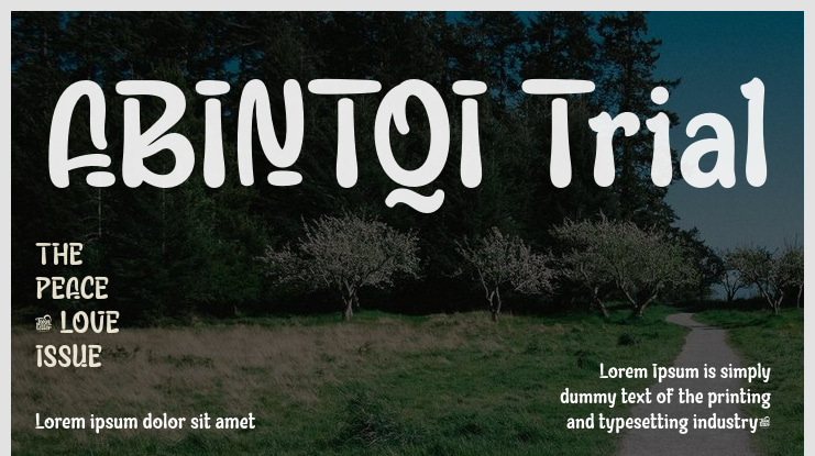 ABINTQI Trial Font