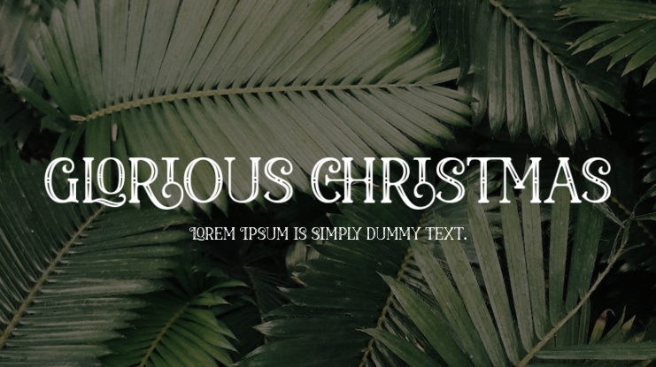 Glorious Christmas Font